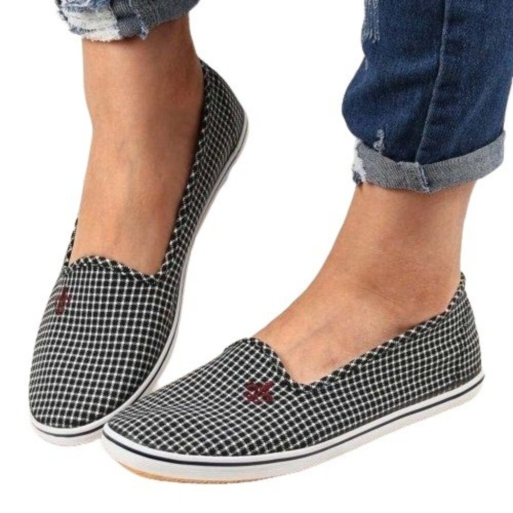 YASIRUN - Gingham Slip-On Shoe